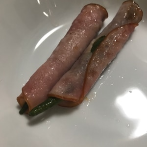 ハム巻きオクラのお弁当おかず＋＋